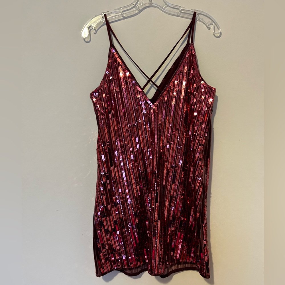 H&M velvet sequin mini dress
